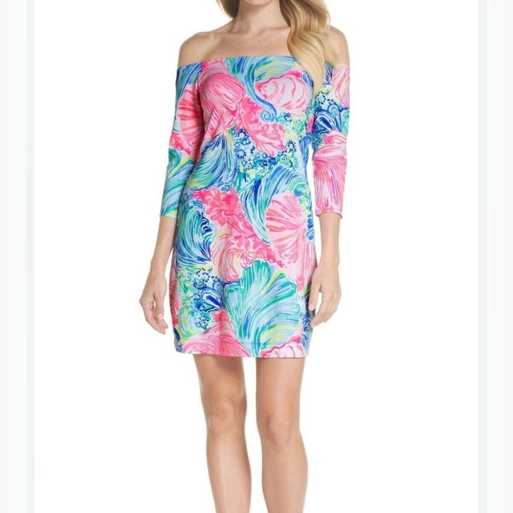 LILLY PULITZER LAURANA BENNET BLUE CELESTIAL SEAS DRESS